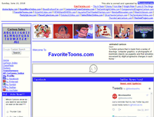 Tablet Screenshot of favoritetoons.com
